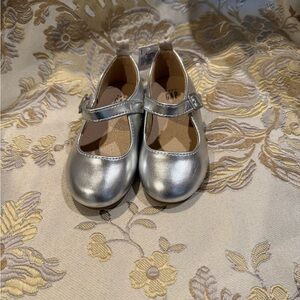 Toddler size 5 silver shoes
